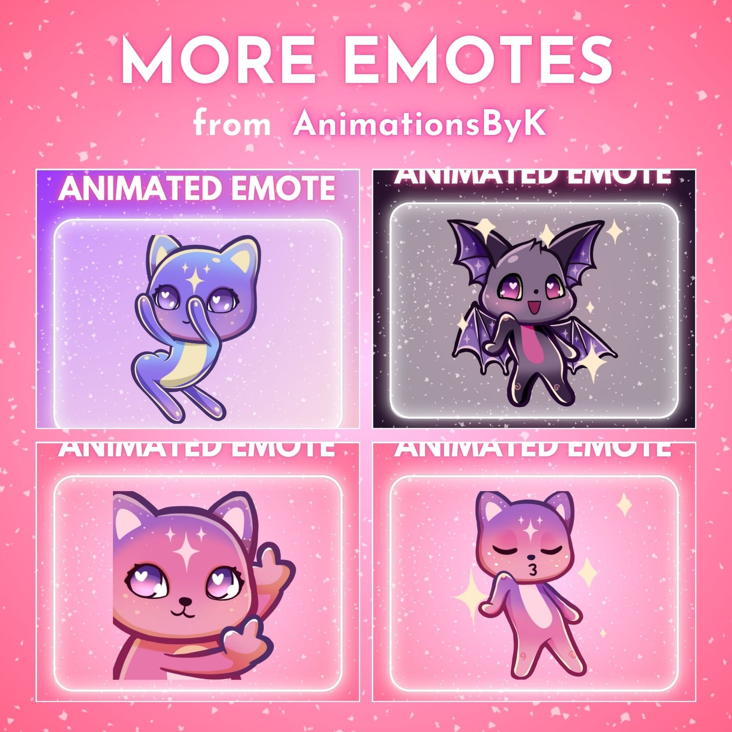 Pink Cat Dance - Animated Emote 🩷