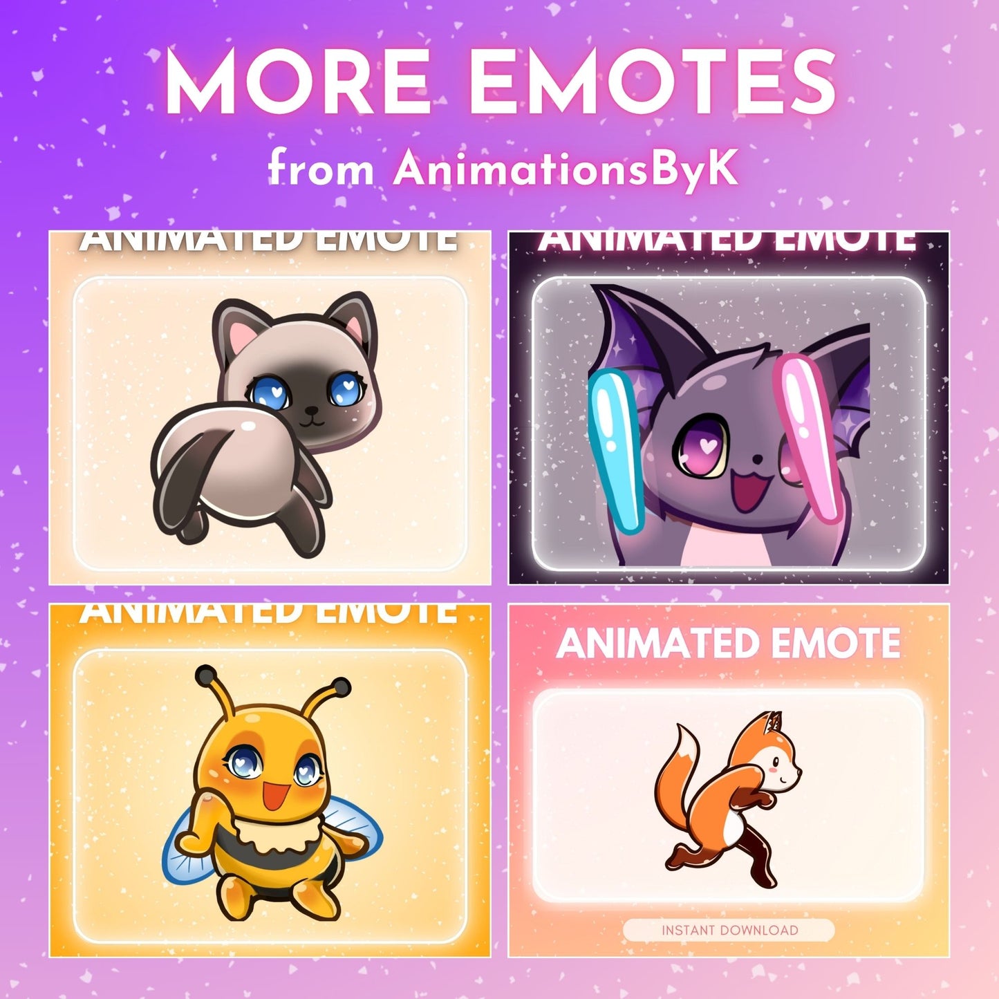 Cat eating Popcorn - Animated Emote 💜