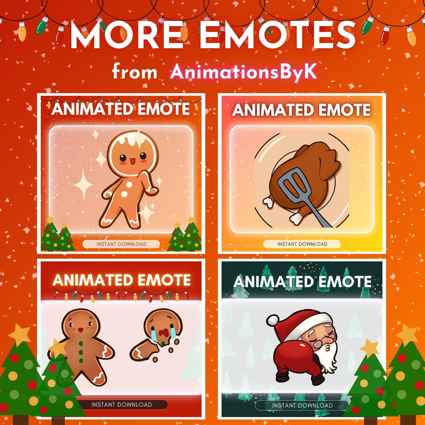 Dancing Gingerbread - Animated Emote 🧡