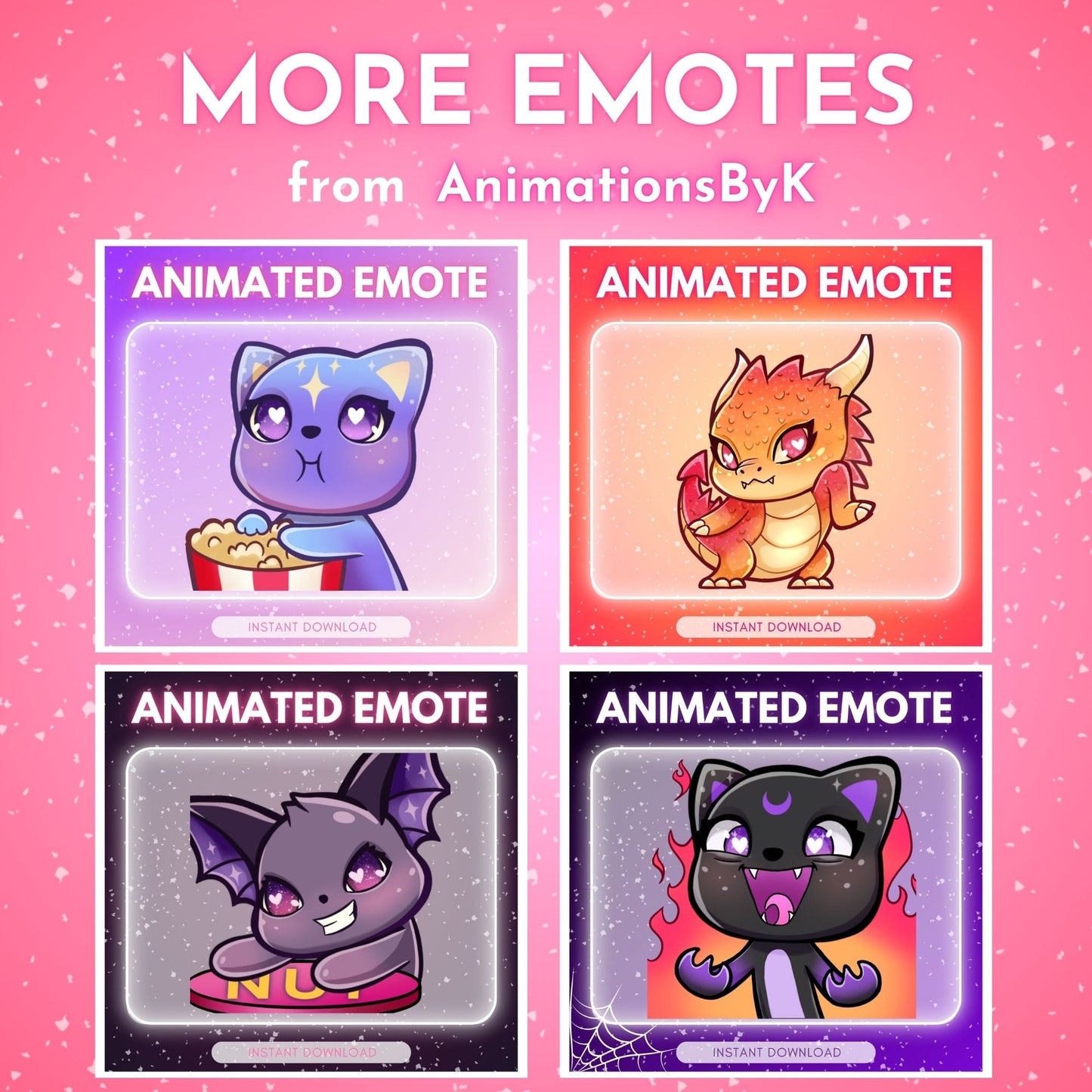 Pink Cat Evil Laugh - Animated Emote