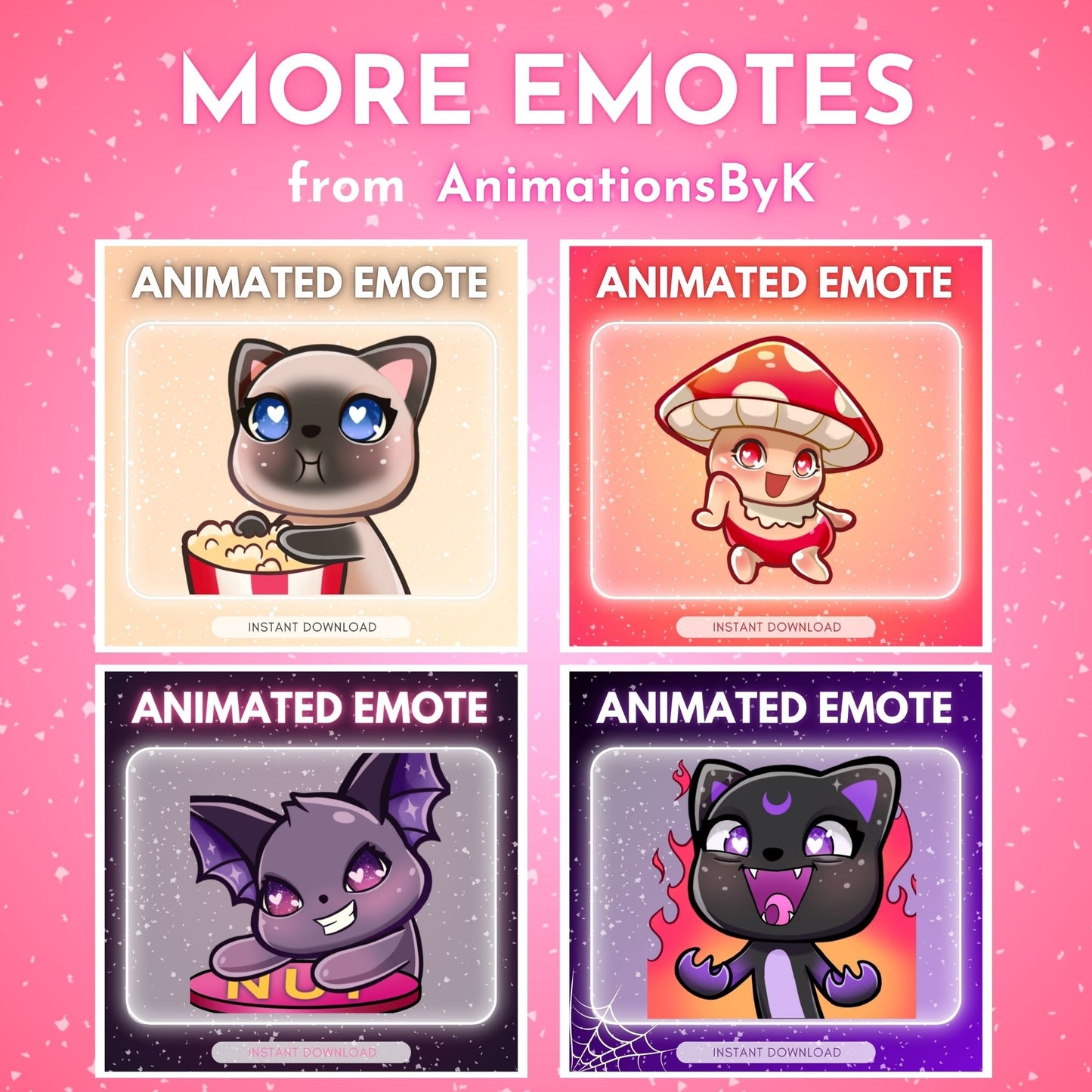 Pink Cat Dance - Animated Emote 🩷