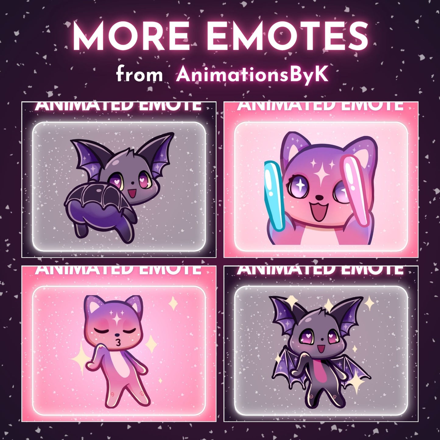Dancing Bat 💜 - Animated emote