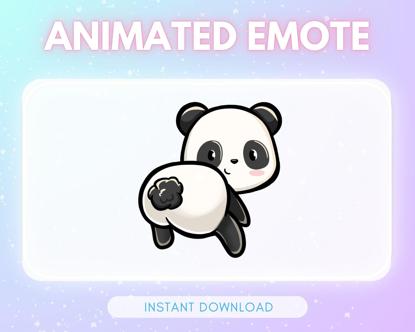 ANIMATED emote twitch & discord - Cute dancing/TWERKING panda <3