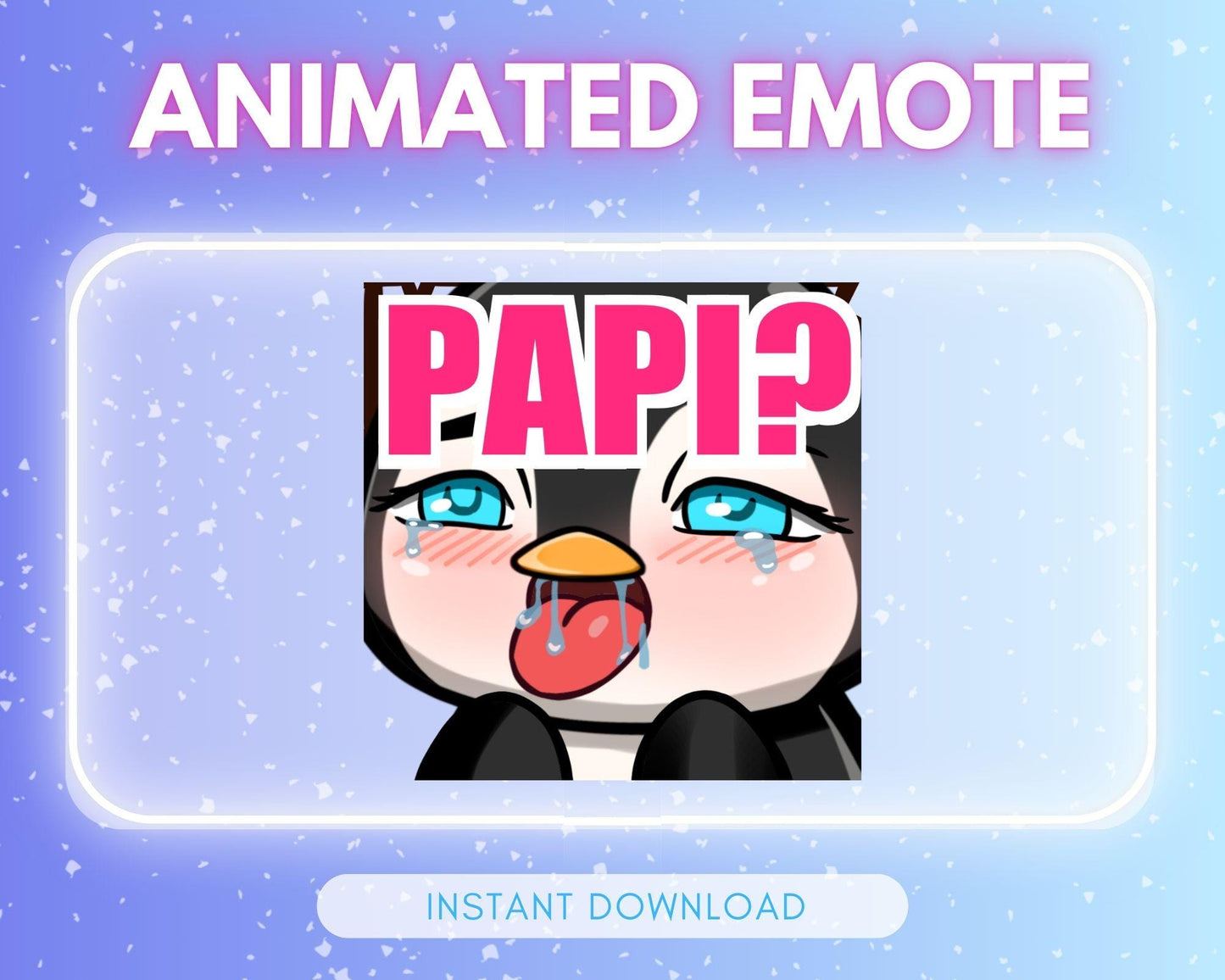 Penguin PAPI - thirsty emotes | Animated Emote for Twitch & Discord