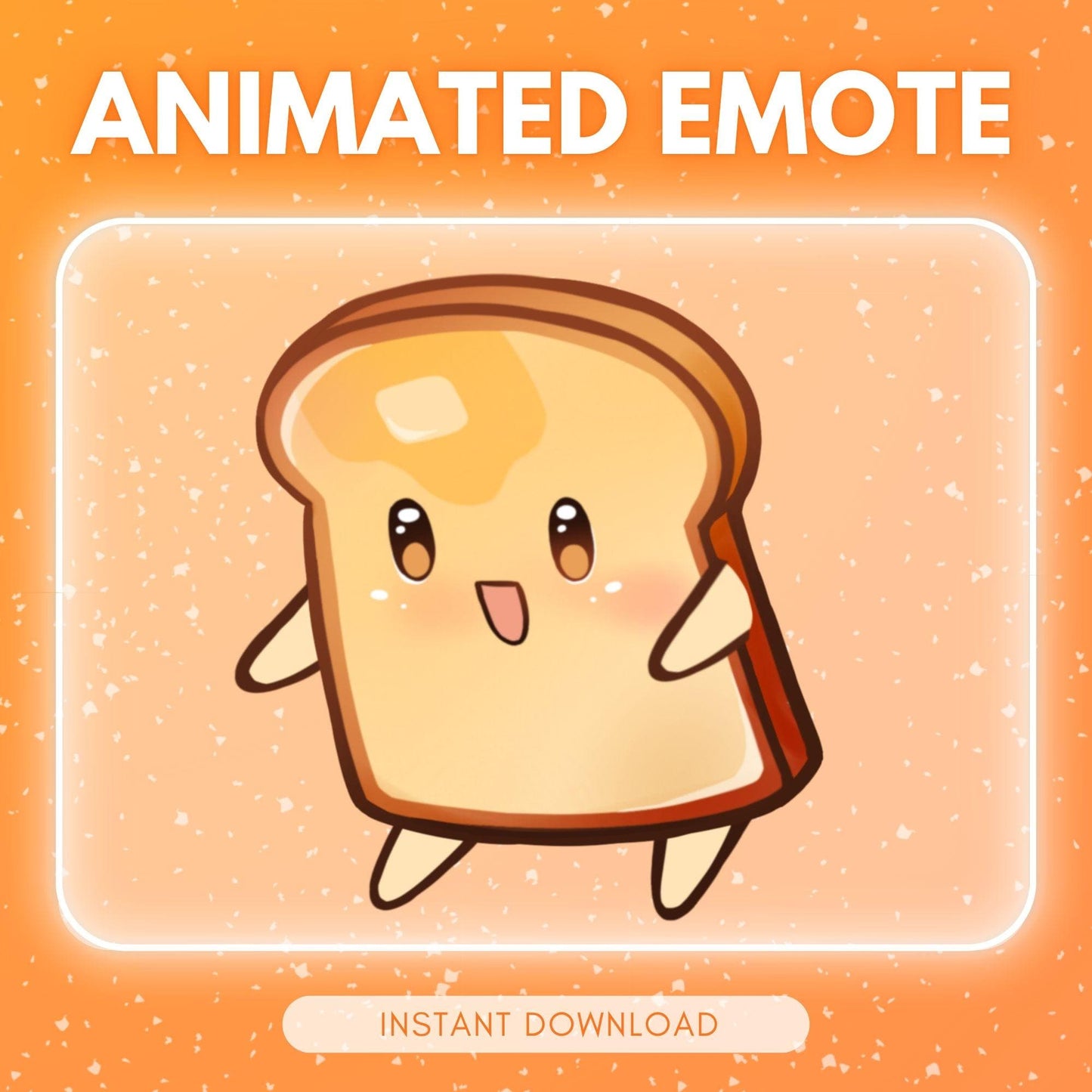 Cute thrusting toast - dancing bread emote | Animated Emote for Twitch & Discord