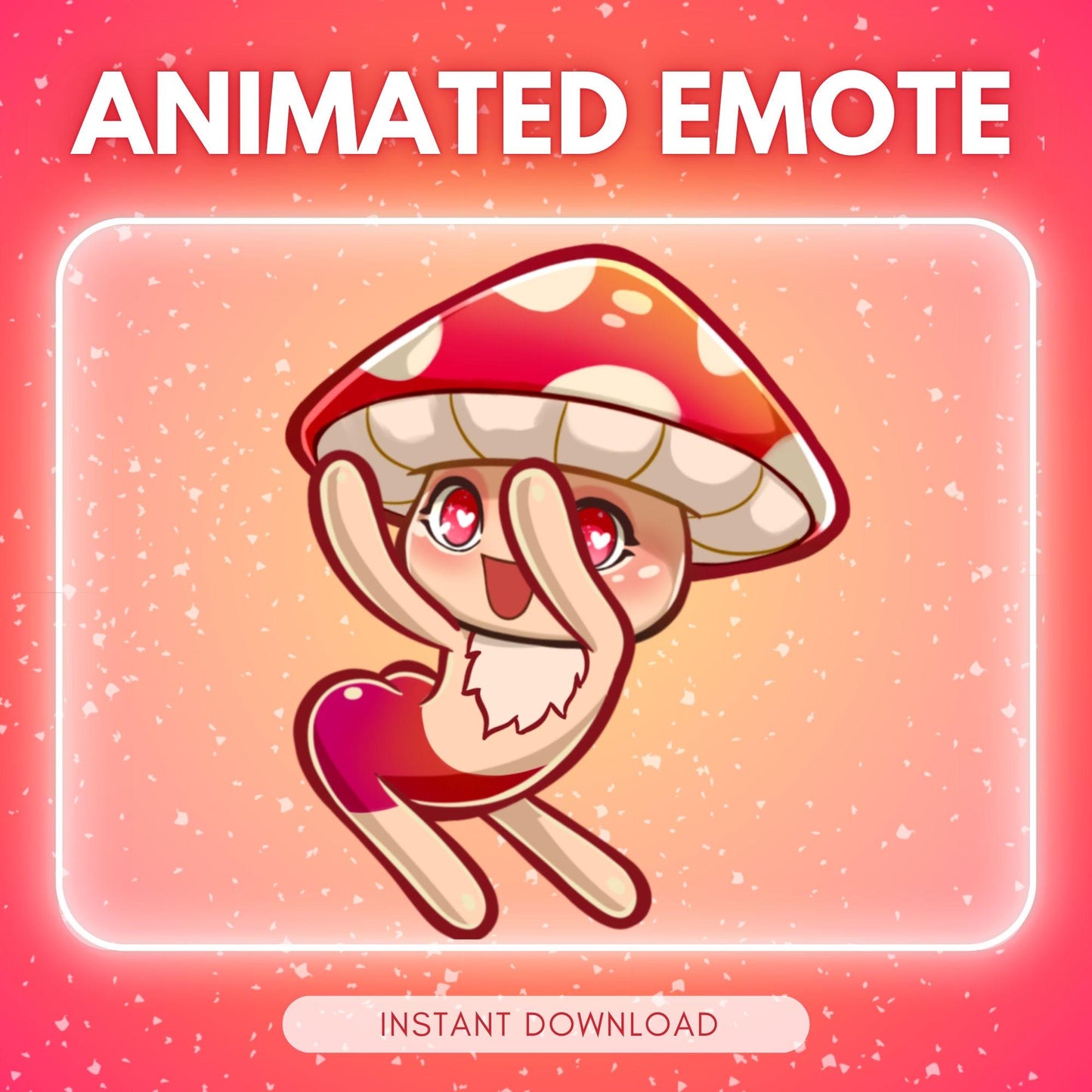 Adorable forest mushroom emote - dancing mushroom... | Animated Emote for Twitch & Discord