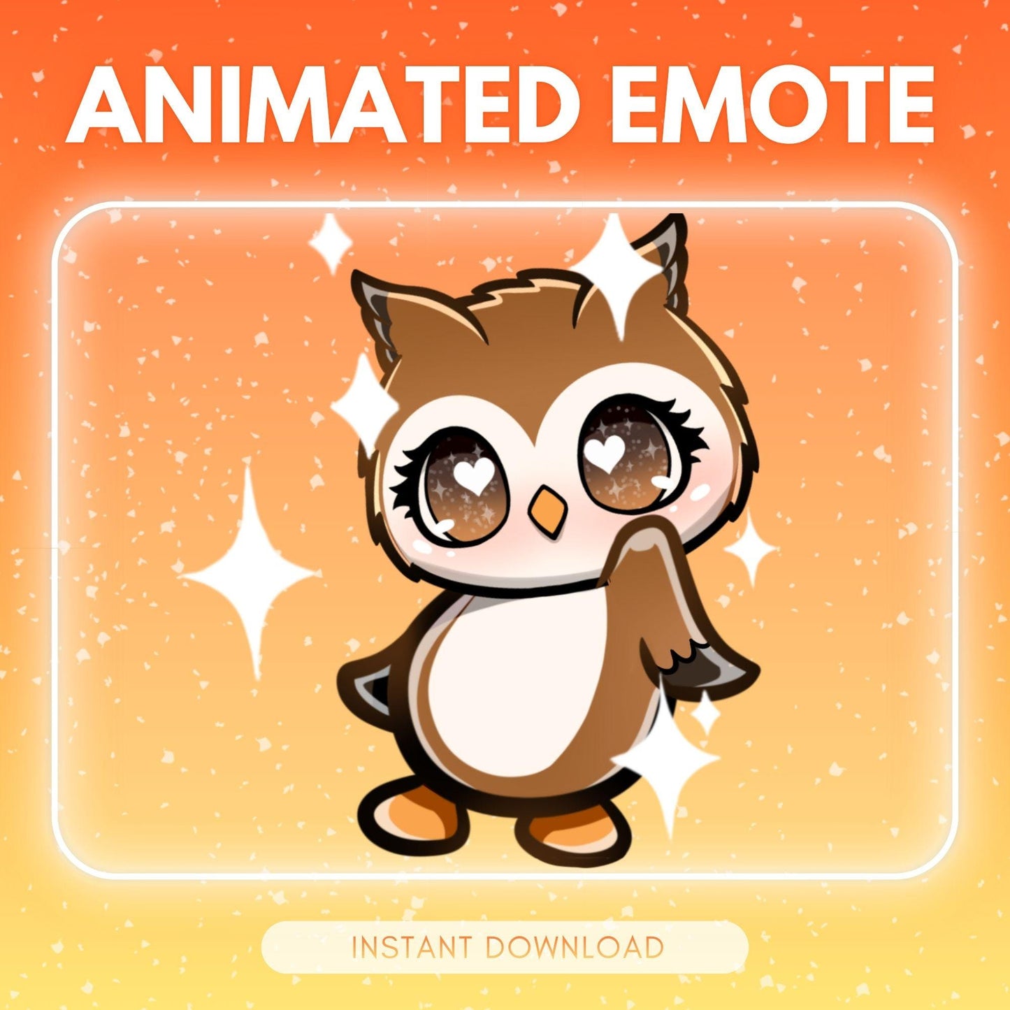 Adorable OWL emote - dancing owl (perfect | Animated Emote for Twitch & Discord