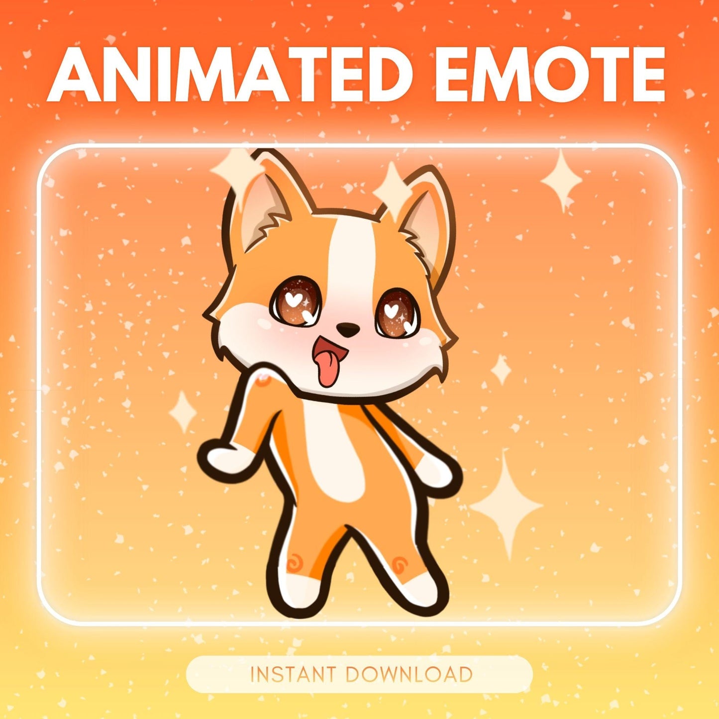 Cute dancing corgi animated corgi shimmy emote... | Animated Emote for Twitch & Discord
