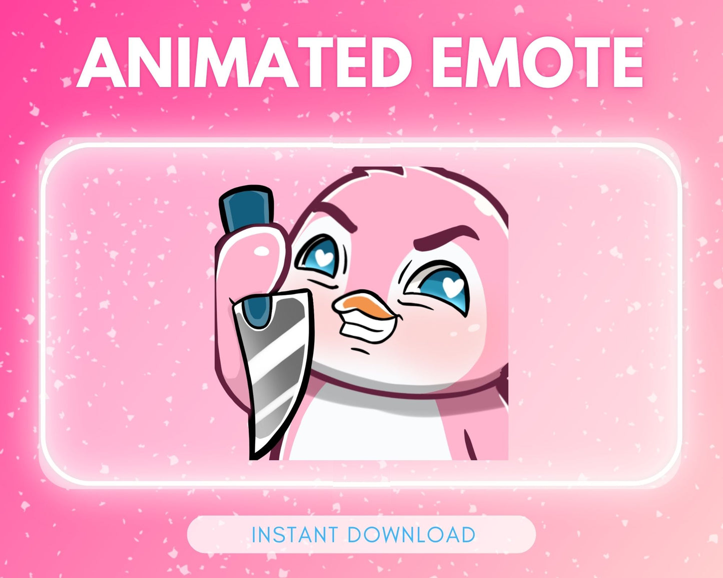 Murderous Pink Penguin 🩷 Animated Emote