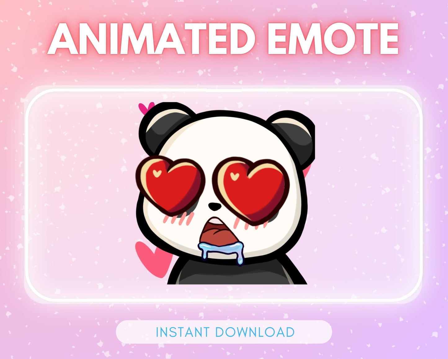 Panda in Love 🩵 Animated Emote