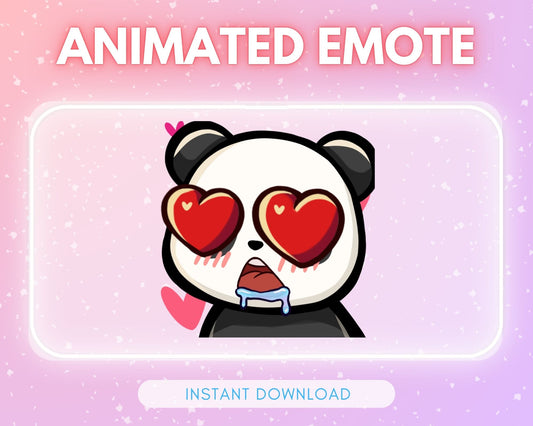 Panda in Love 🩵 Animated Emote