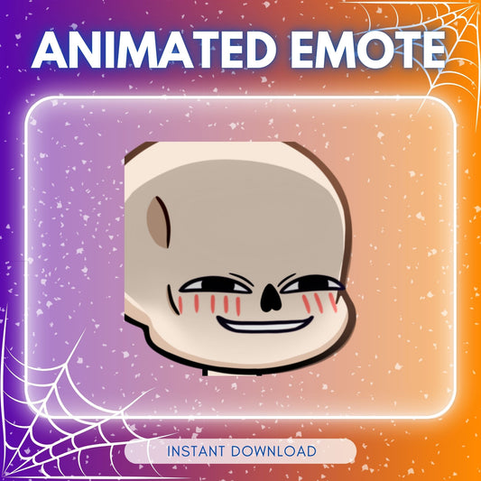 Smug Skeleton - Animated Emote