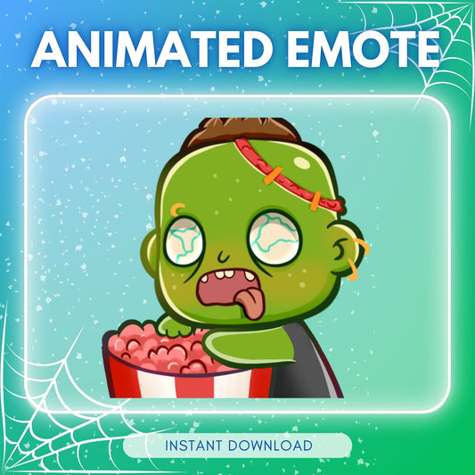 Brain Eating Zombie - Animated Emote