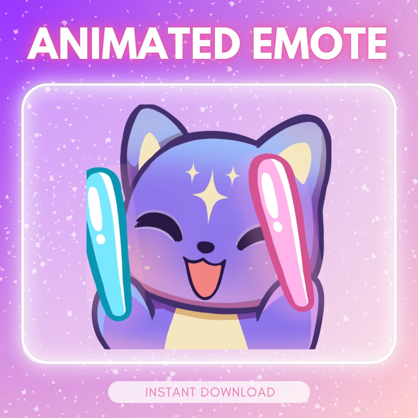 Raving Cosmic Cat - Animated Emote