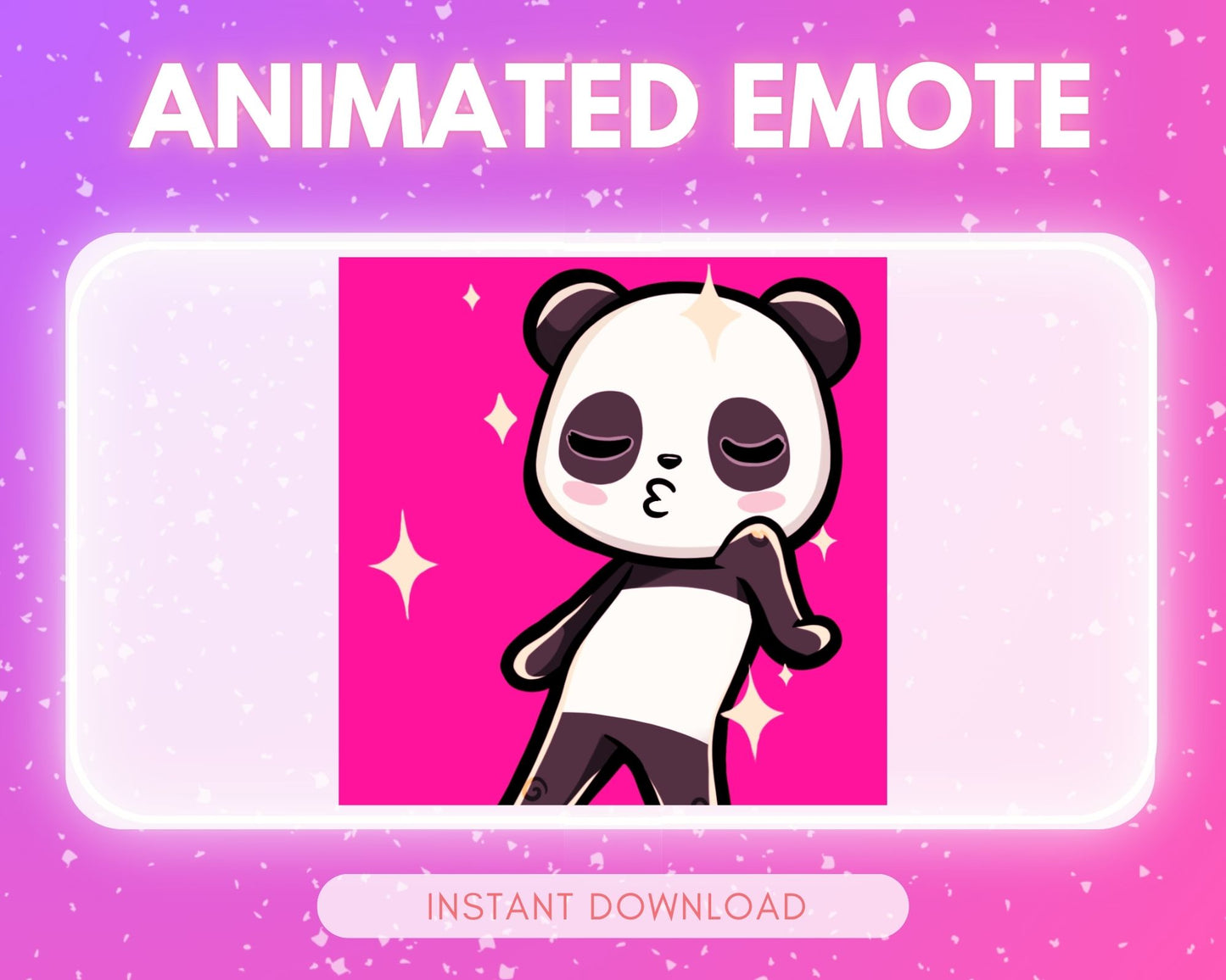 Disco Dancing Panda - Animated Emote 🩵