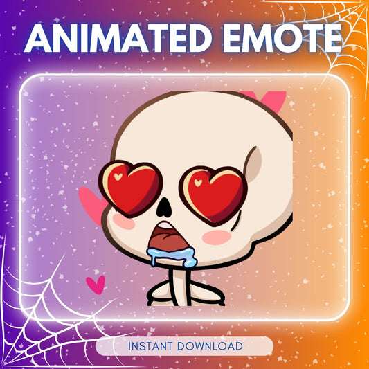Skeleton in Love - Animated Emote