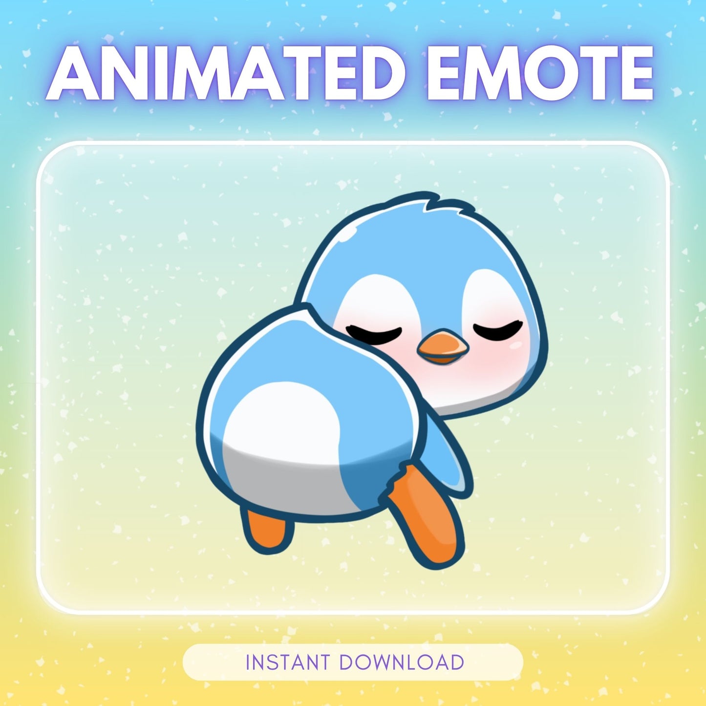 Blue Twerking penguin - Animated Emote