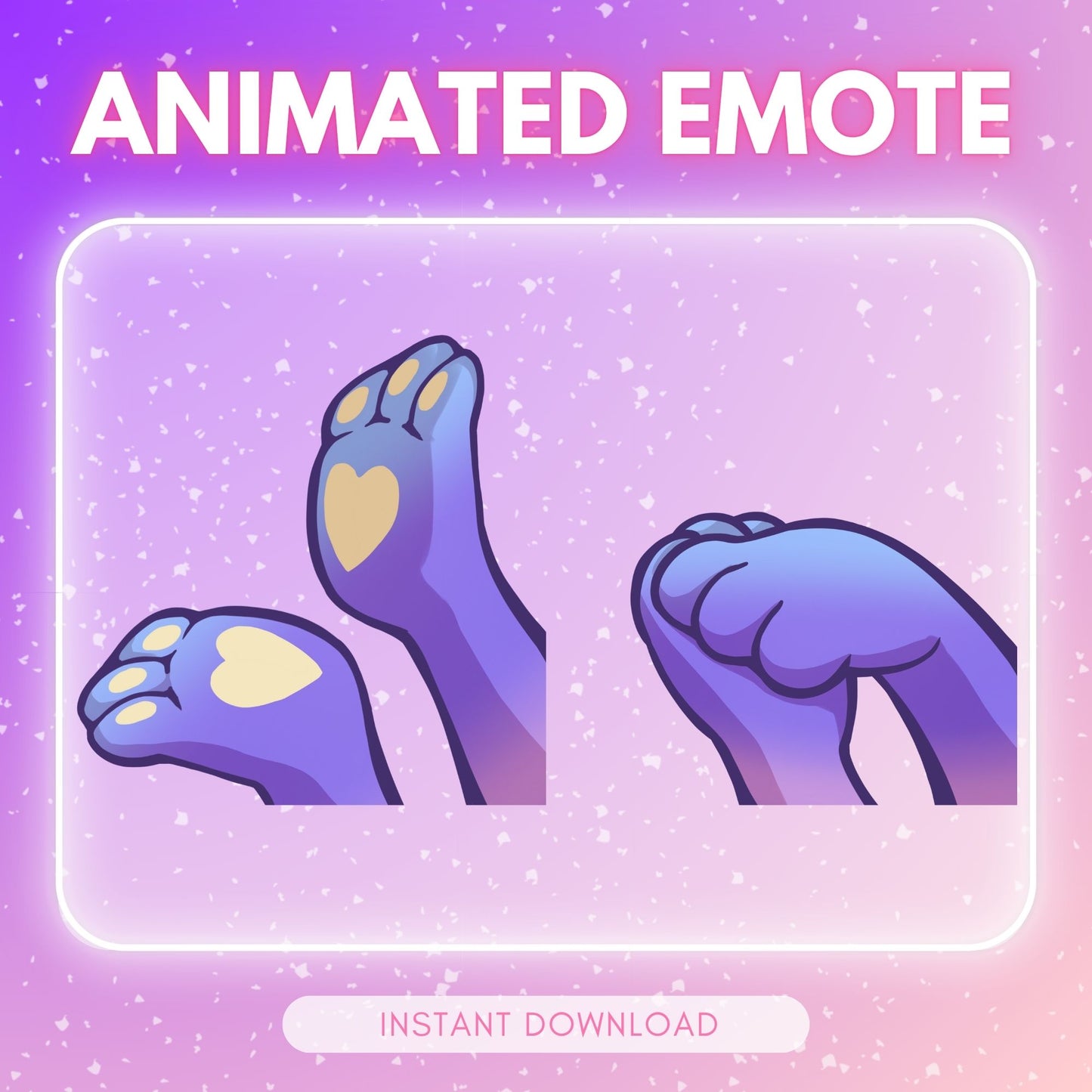 Clapping Purple Paws - Animated Emote