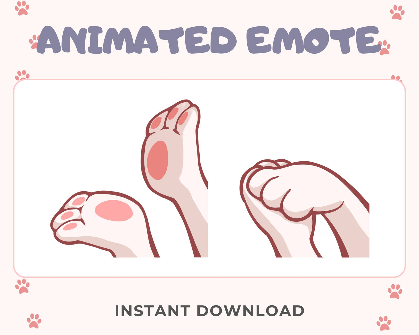 Clapping White Paws - Animated Emote