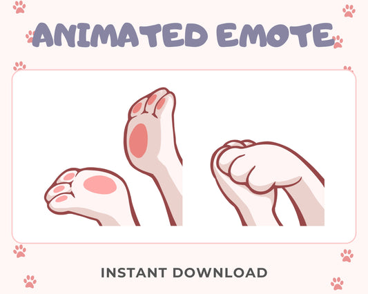 Clapping White Paws - Animated Emote