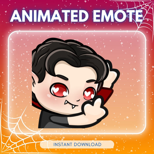 Flipping Vampire ❤️ - Animated Emote
