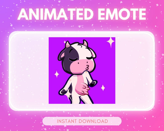 Disco Dancing Cow - Animated emote