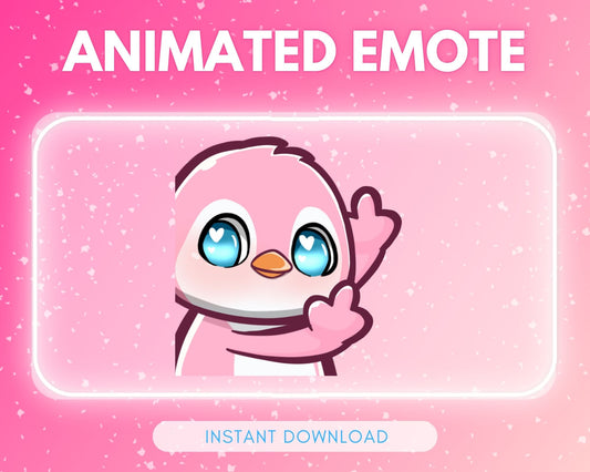 Flipping Pink Penguin 🩷 - Animated Emote