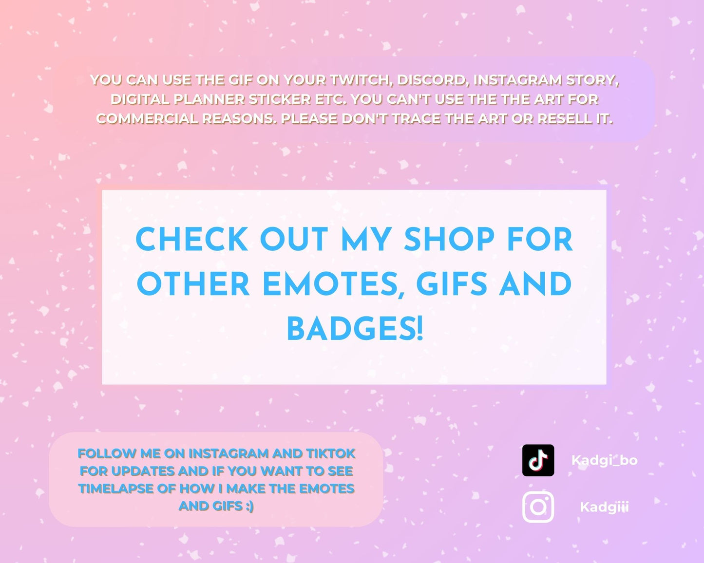 Panda in Love 🩵 Animated Emote