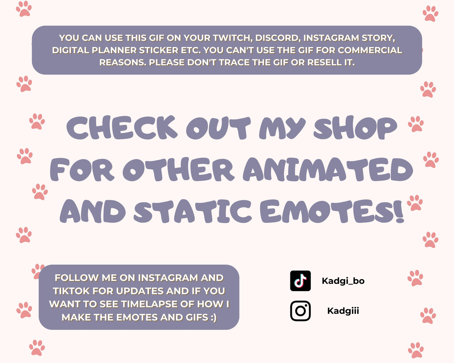 Clapping White Paws - Animated Emote