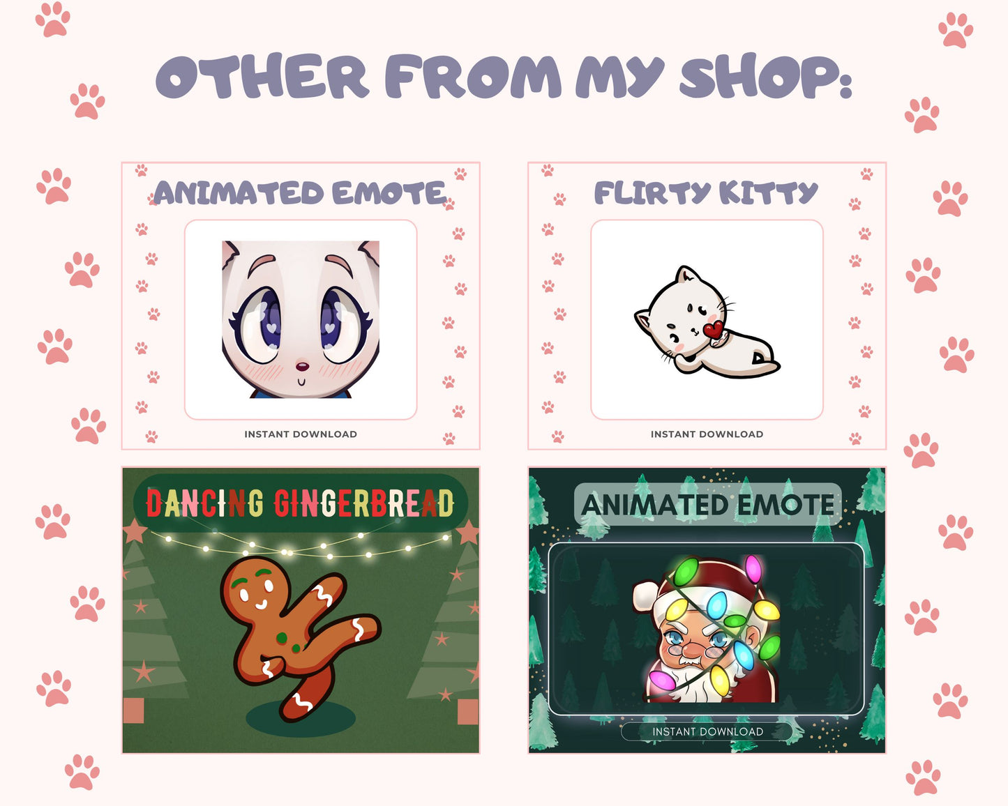 Clapping White Paws - Animated Emote