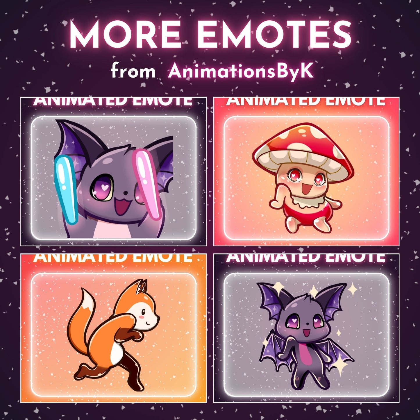 Dancing Bat 💜 - Animated emote