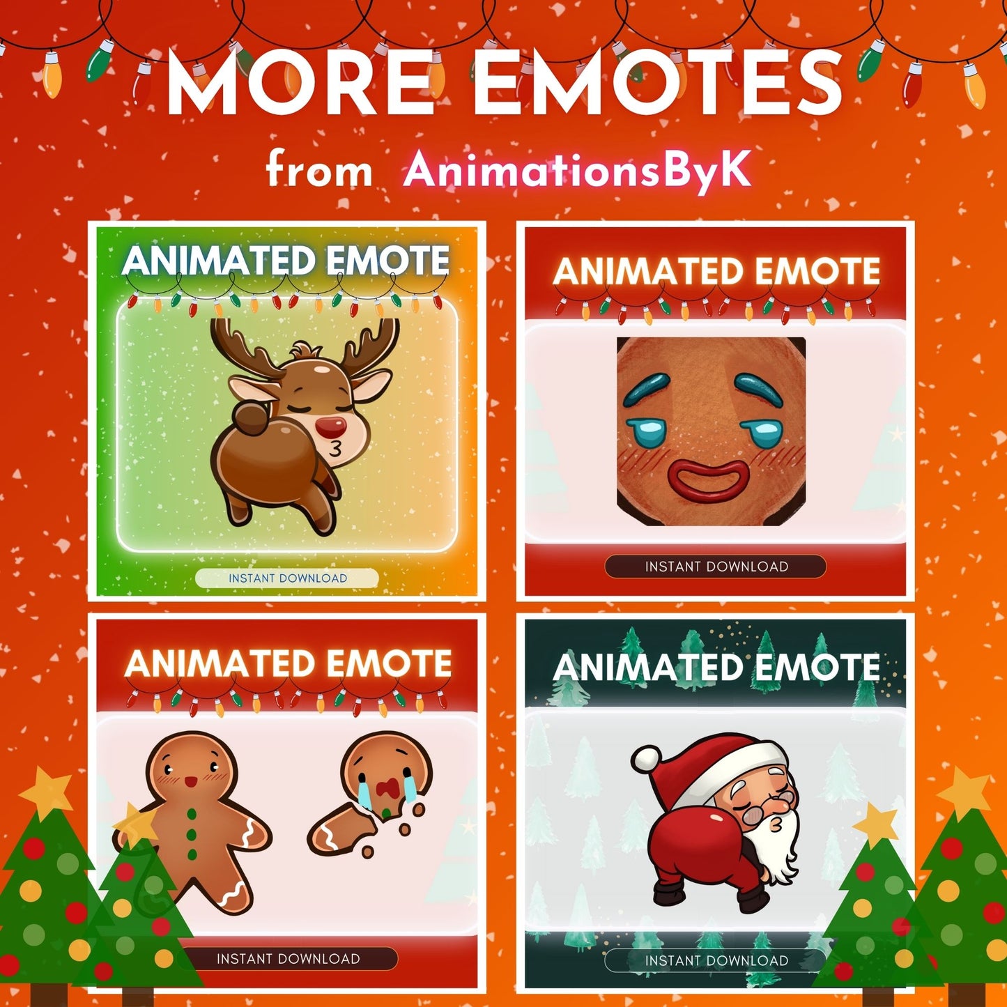 Dancing Gingerbread - Animated Emote