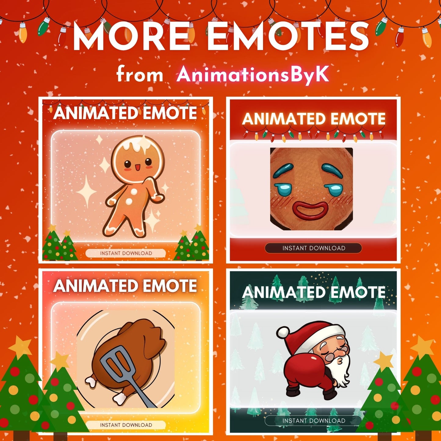 Flipping Gingerbread 🧡 - Animated Emote
