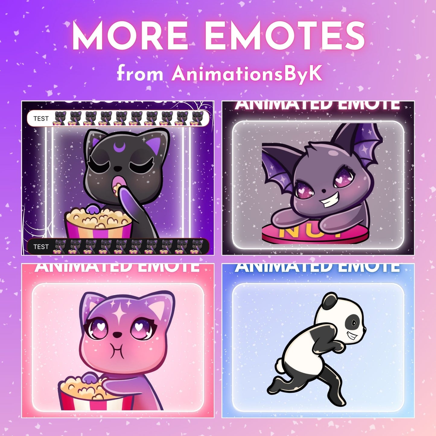 Purple Cat Evil Laugh  - Animated Emote