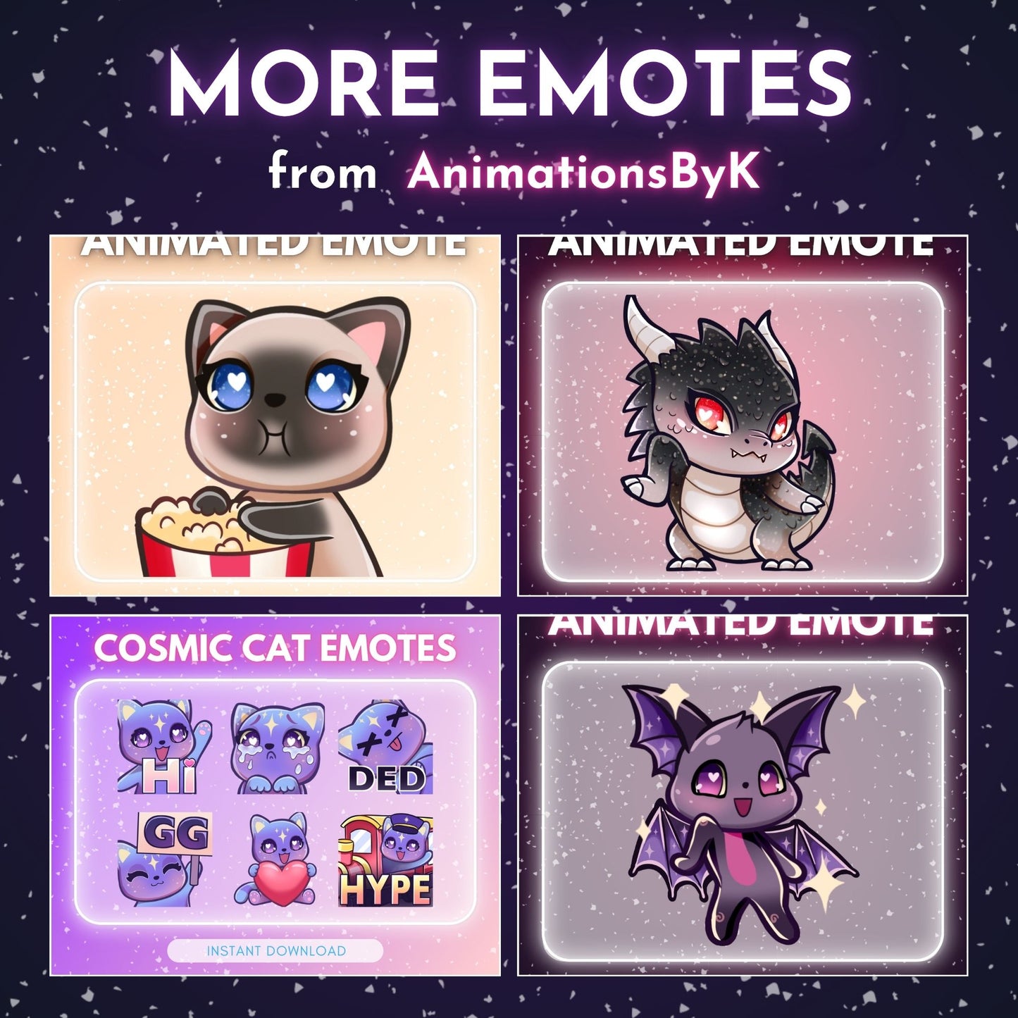 Dancing Dragon 💜 - Animated emote