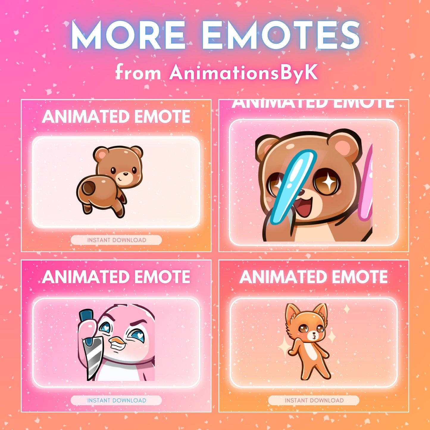 Dancing Bear 💜 - Animated emote