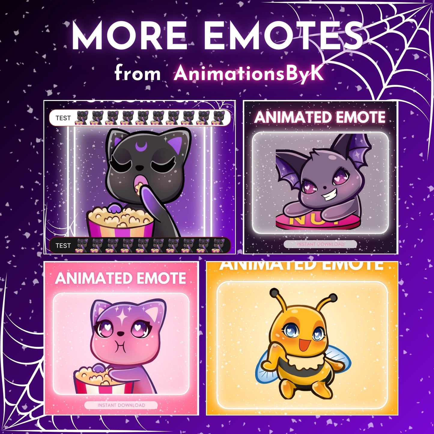 Black Cat Evil Laugh  - Animated Emote