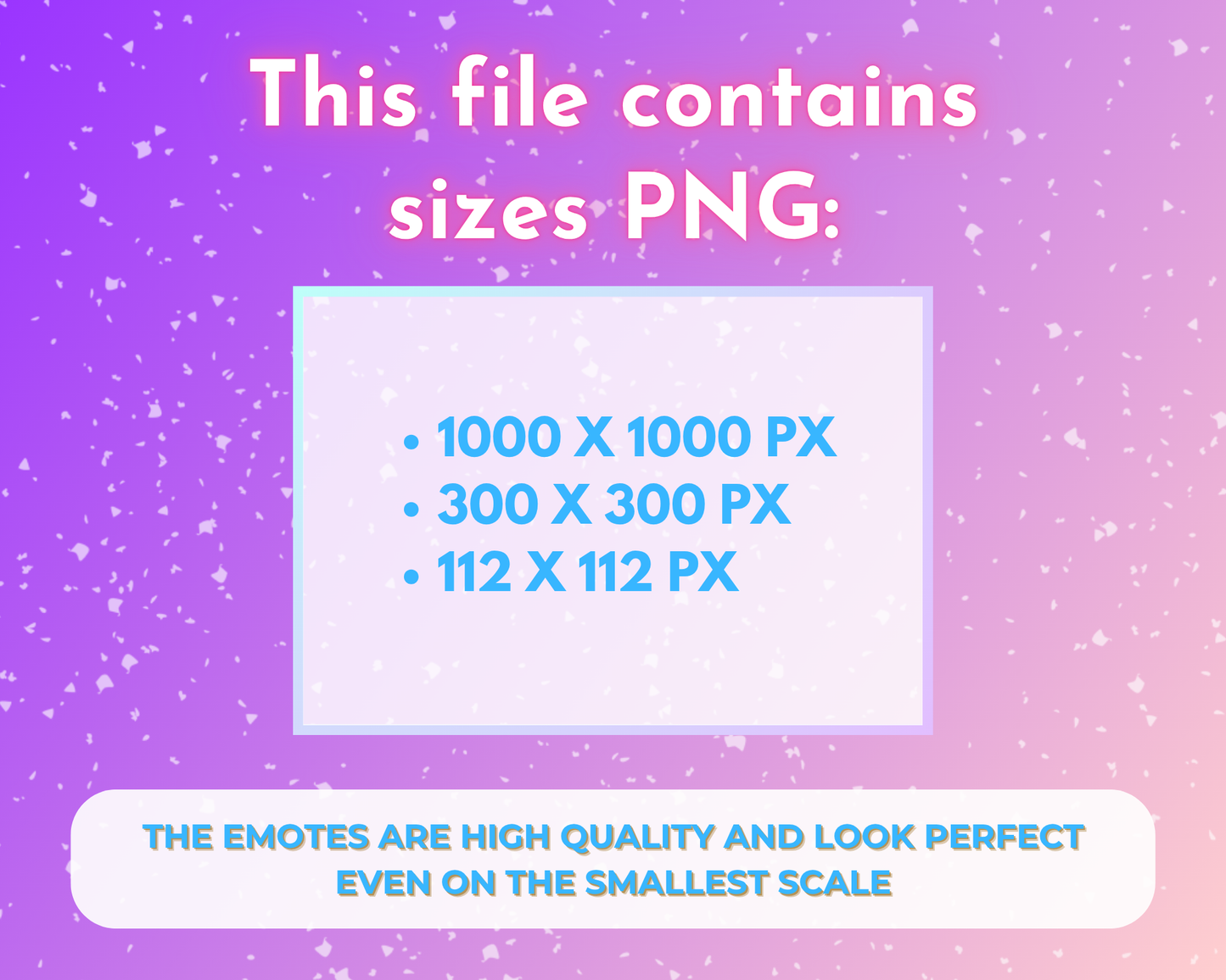 Purple Cosmic Cat Emote pack - 6 Static Emotes