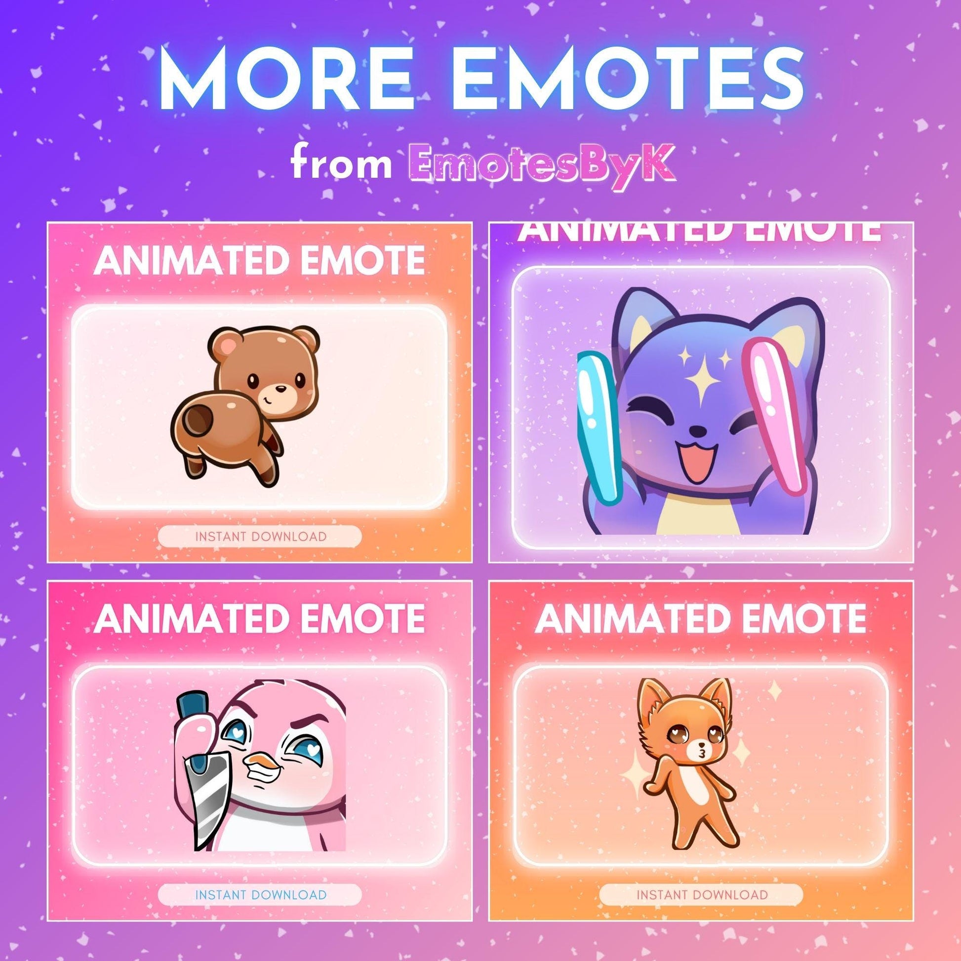 ANIMATED emote twitch & discord - Cute "nut" unicorn <3