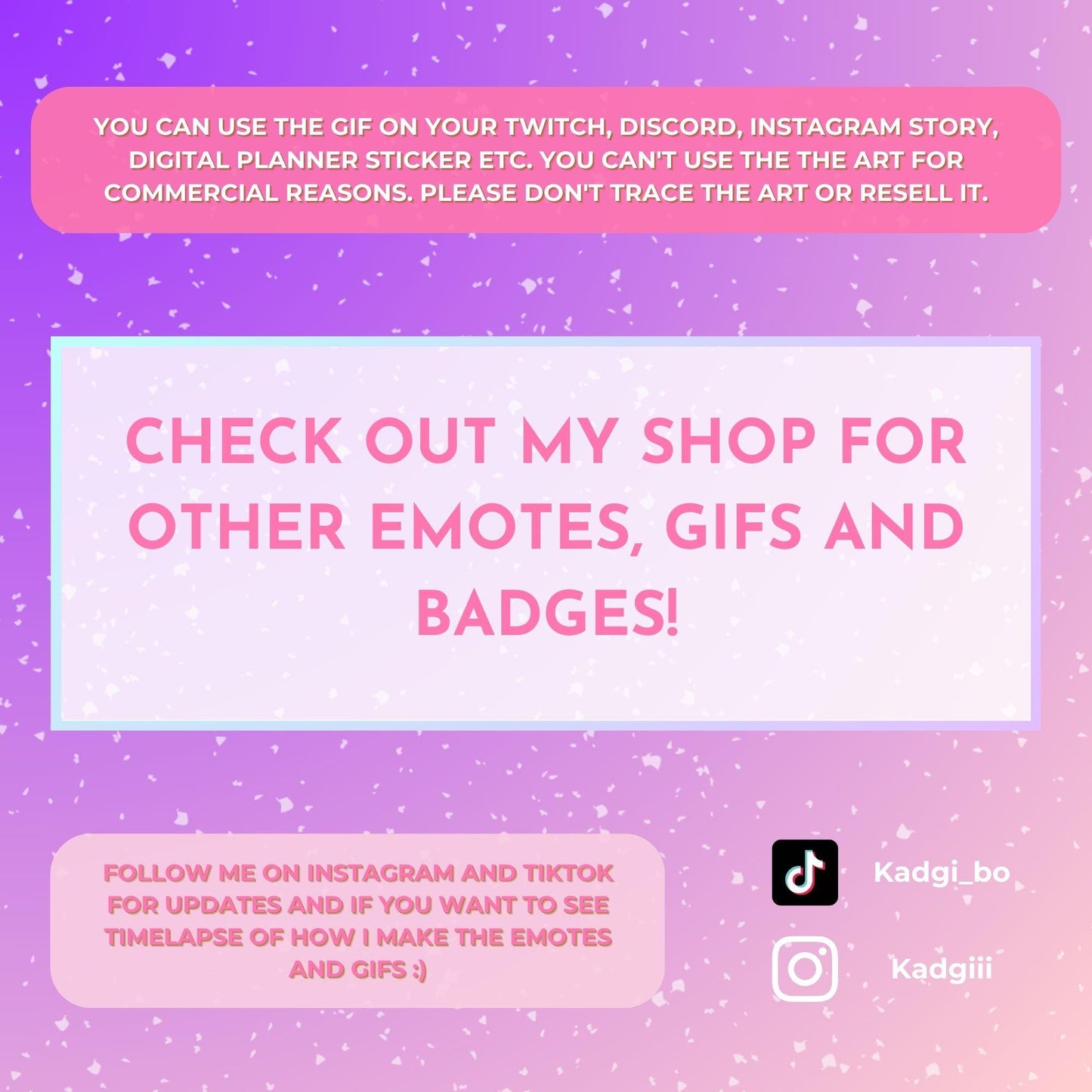 ANIMATED emote twitch & discord - Cute purple cosmic twerking kitty cat <3