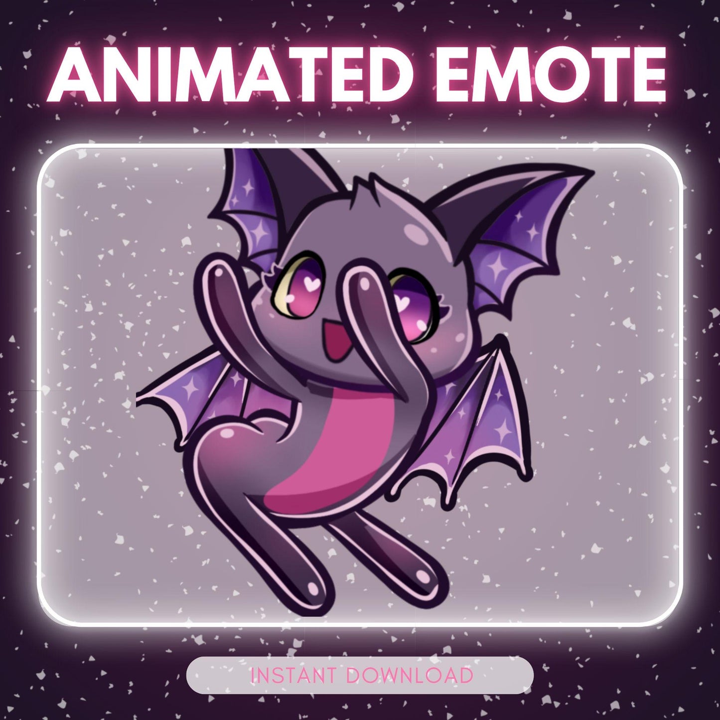 Adorable Bat emote - dancing bat (perfect | Animated Emote for Twitch & Discord