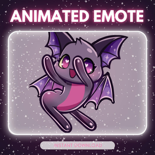Adorable Bat emote - dancing bat (perfect | Animated Emote for Twitch & Discord