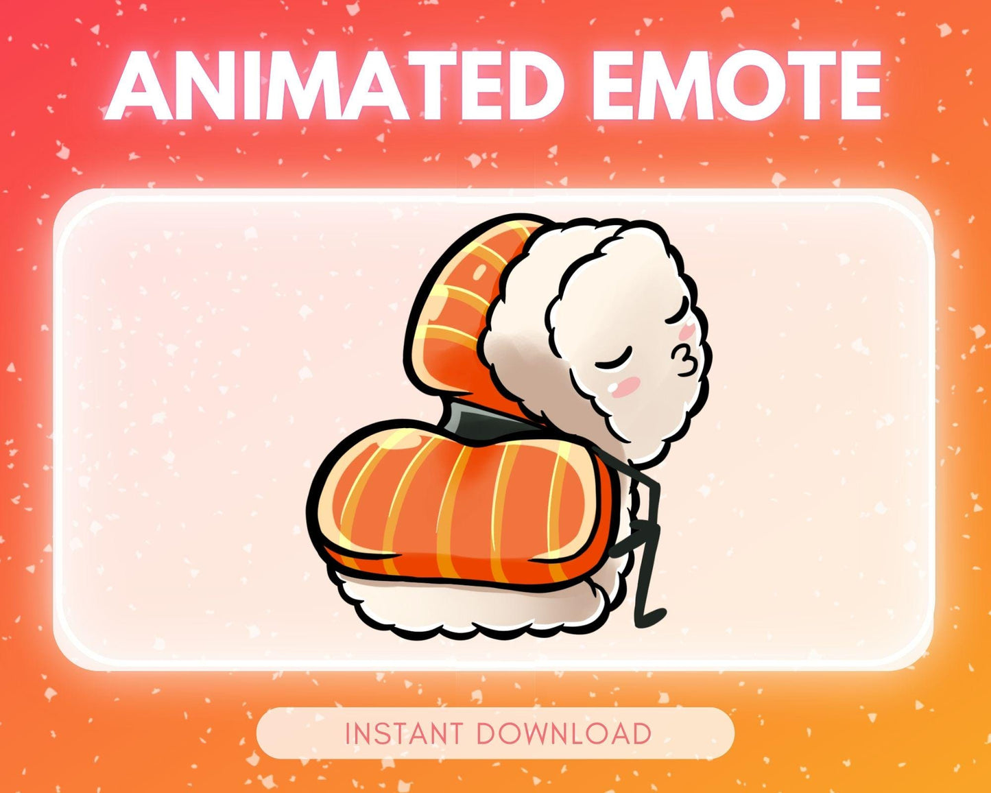 Cute dancing/TWERKING sushi | Animated Emote for Twitch & Discord
