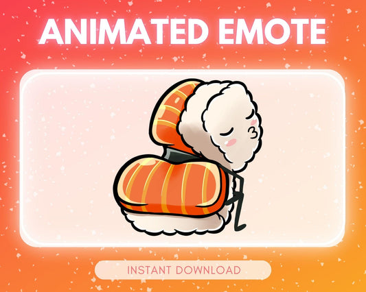 Cute dancing/TWERKING sushi | Animated Emote for Twitch & Discord