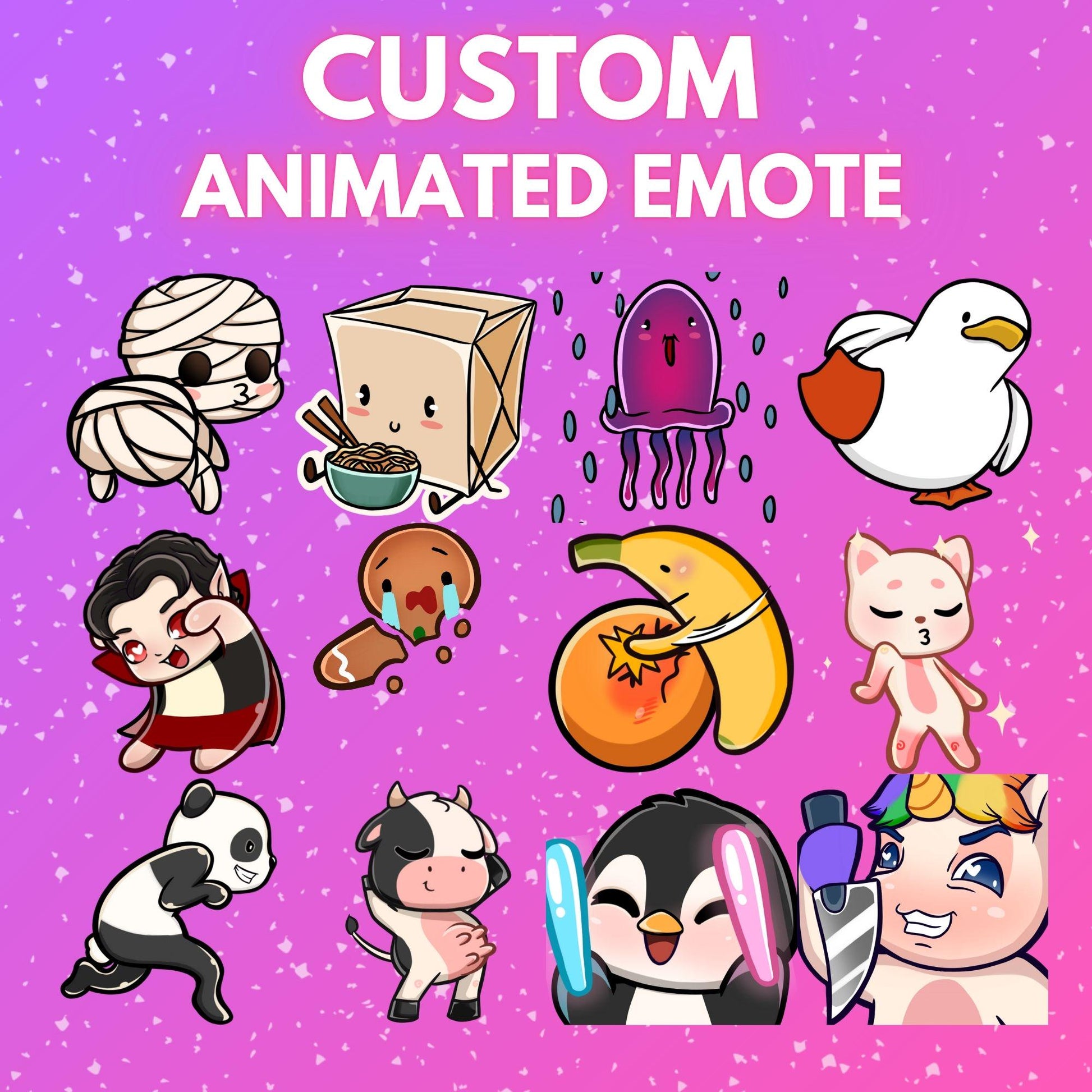 Custom - write what you want animated down below... | Animated Emote for Twitch & Discord