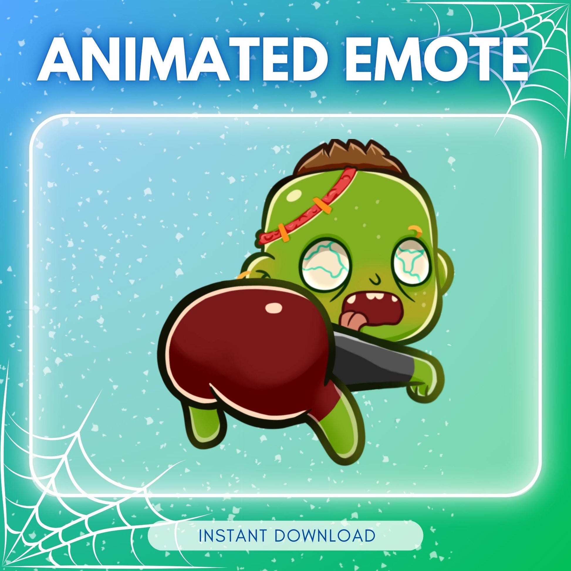 Cute twerking zombie halloween emotes | Animated Emote for Twitch & Discord