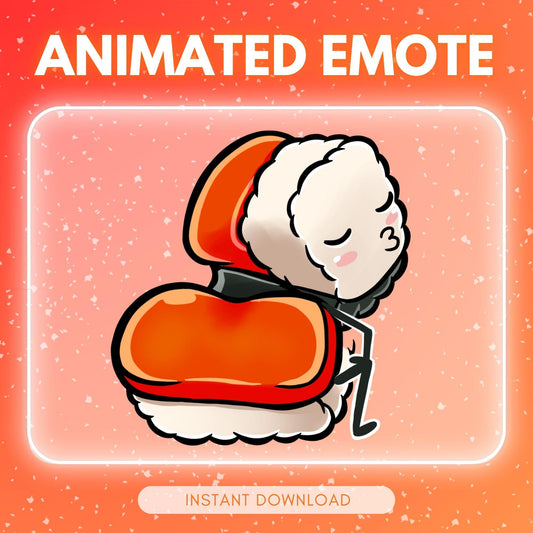 Cute dancing/TWERKING musubi | Animated Emote for Twitch & Discord