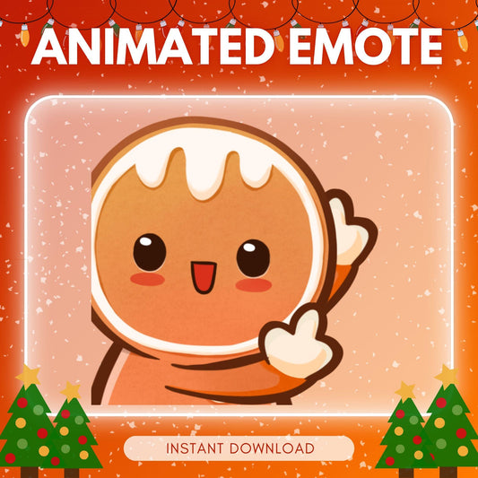 FLIPPING gingerbread emote - christmas emotes... | Animated Emote for Twitch & Discord