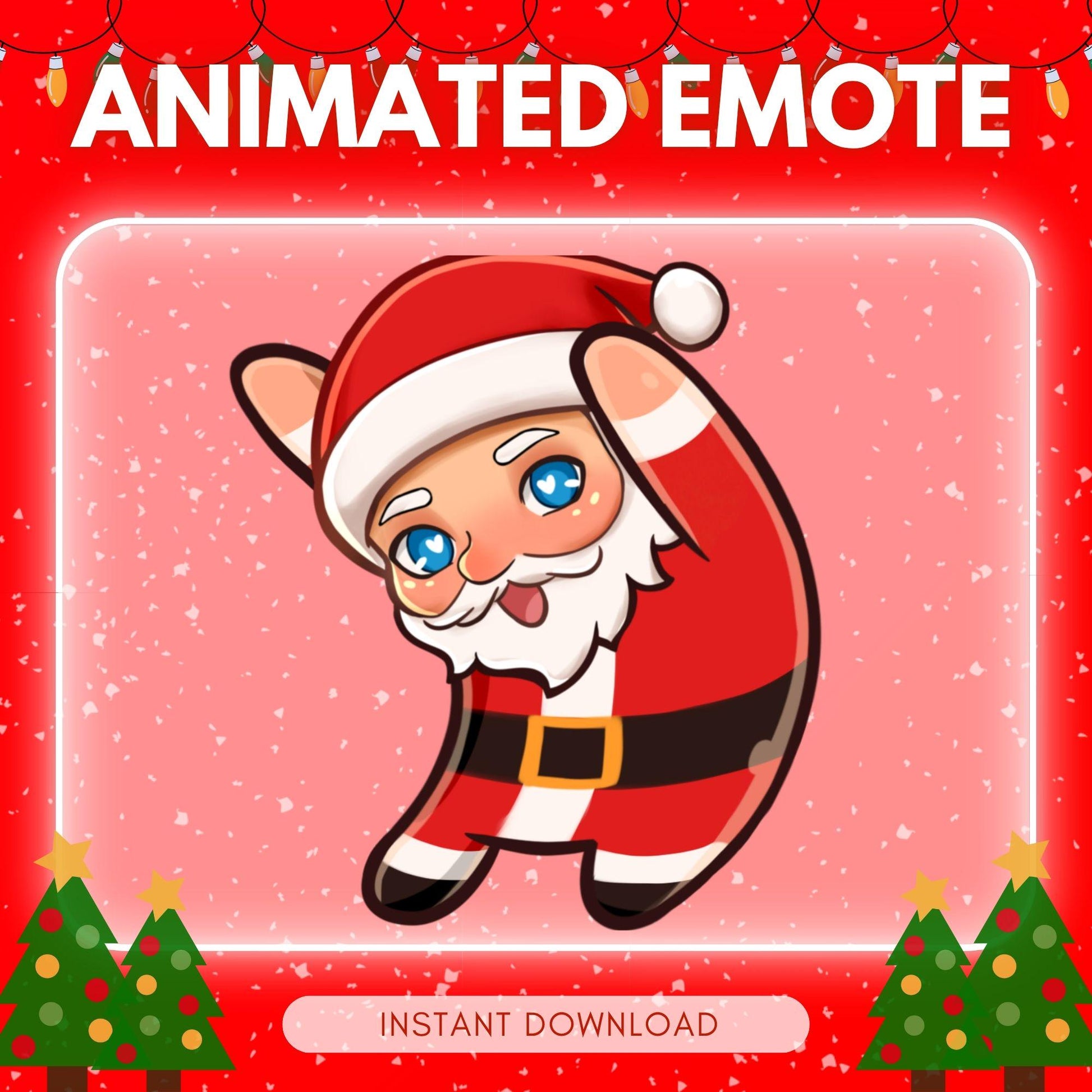 Cute dancing Santa - christmas theme emotes - santa... | Animated Emote for Twitch & Discord