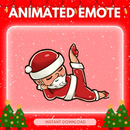 Chic flamboyant Santa | Animated Emote for Twitch & Discord